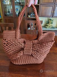 borsa " doppio fiocco decorativo "