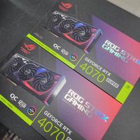 scheda video nuova rtx 4070 super asus rog 799