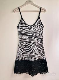 Slipdress La Perla Fantasia animalier + pizzo