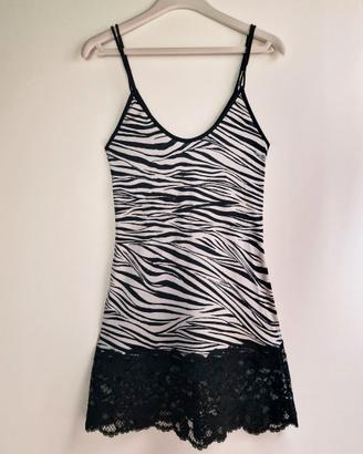 Slipdress La Perla Fantasia animalier + pizzo