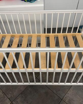 lettino bambini con materasso in schiuma 