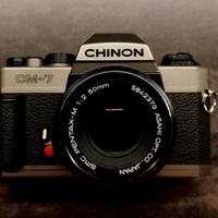 Chinon CM7 + Pentax 50mm f2 + Pentax Macro 100 f4