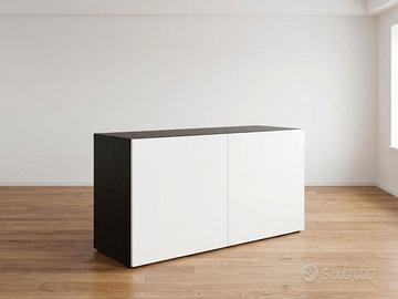 Scaffale Ikea Besta 120x64 con ante e ripiani