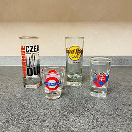 Souvenir da collezione 4 bicchierini shot nuovi