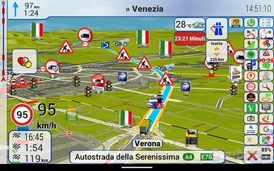 Cartablet Truck 8" Europa Tir Bilico Adr 