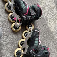 Pattini a rotelle allungabili. Tg. 32-35