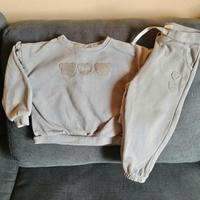 Tuta completo Prenatal verde, neonata 18 mesi