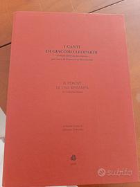 libro i canti di Giacomo Leopardi 