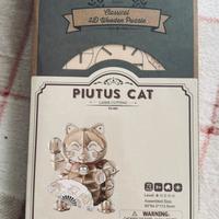 Puzzle 3D gatto portafortuna