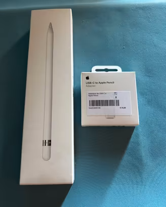Apple Pencil 1ª gen + adattatore USB-C originale
