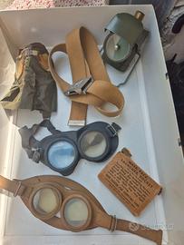 Set militare con occhiali antilacrimogeni