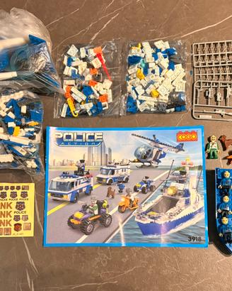 Set Costruzioni COGO 3918 Police Compatibile LEGO