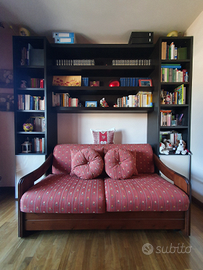 Libreria ponte + Divano letto