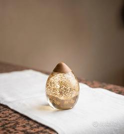 fermacarte uovo in vetro