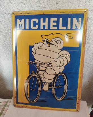 Targa Michelin - Bibendum in bicicletta