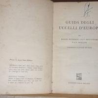 GUIDA DEGLI UCCELLI D'EUROPA di Peterson Mountfort
