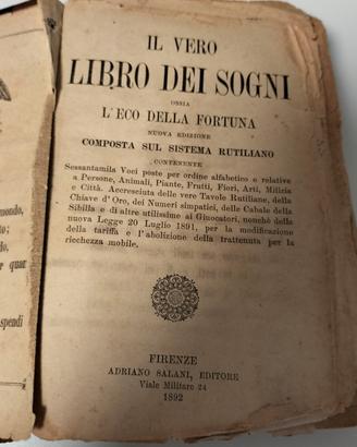 "Il vero libro dei sogni "1892