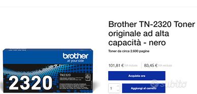 Toner originale Brother 2320