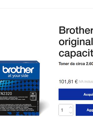 Toner originale Brother 2320