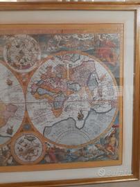 quadro mappa mondo