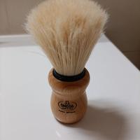 Pennello da barba Omega in pura setola sbiancata 