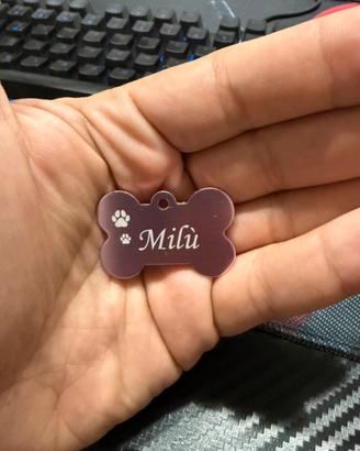Targhetta collare cane personalizzata