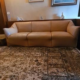 3 Divani in vera pelle beige –  trasloco