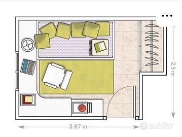 Grazioso monolocale soppalcato 310 euro