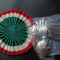 Coccarda tricolore +fregio Carabinieri 