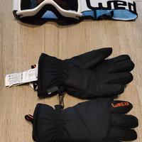 Guanti da sci ~NUOVI+Maschera da sci Wedze bimbo/a