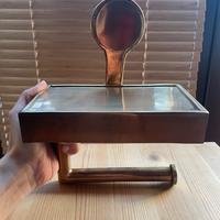 Porta Carta Igienica con mensola OTTONE