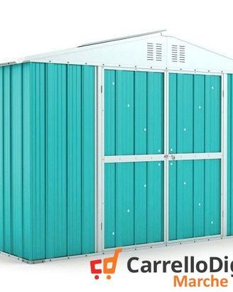 Box giardino lamiera zincata 327x155 azzurro