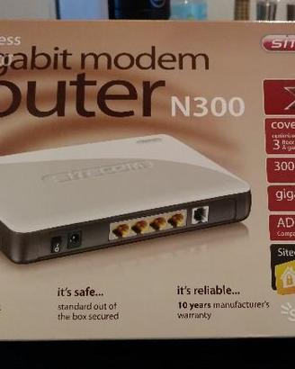 SITECOM N300 Wireless Modem Router X4 ADSL+