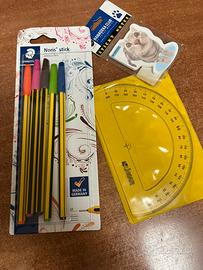 Penne a sfera - post-it e goniometro