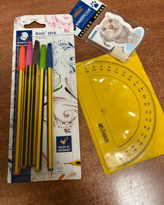 Penne a sfera - post-it e goniometro