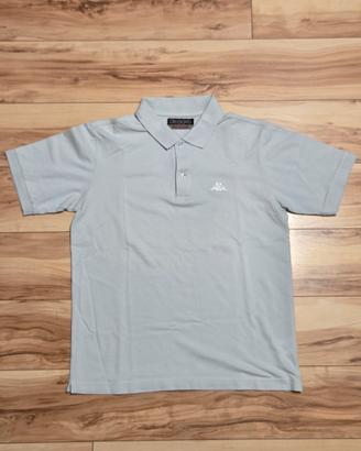 T-shirt Kappa Turchese Uomo – Logo Ricamato, Tg M