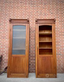 COPPIA DI ARMADI DA UFFICIO LIBRERIA SCHEDARIO 900