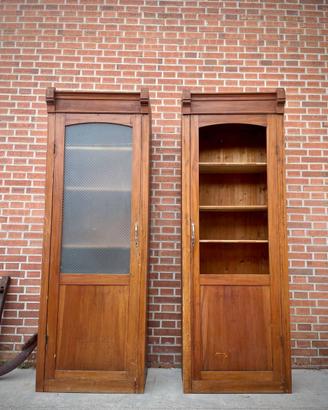 COPPIA DI ARMADI DA UFFICIO LIBRERIA SCHEDARIO 900