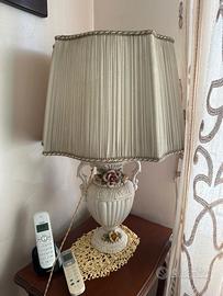 Lampada in ceramica Capodimonte