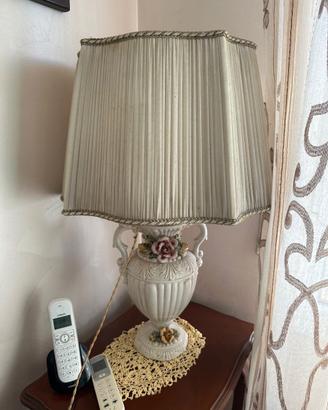 Lampada in ceramica Capodimonte