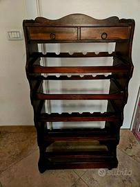 Cantinetta legno bottiglie