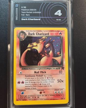 Dark charizard 4 holo gradato 4 aigrading