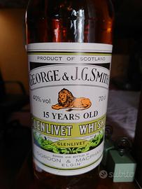 Whisky GLENLIVET 15y  George & J.G. Smith's