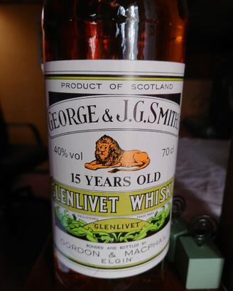 Whisky GLENLIVET 15y  George & J.G. Smith's