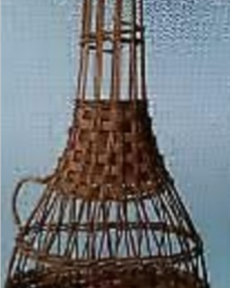 Cesto contenitore di prosciutto "king" vintage