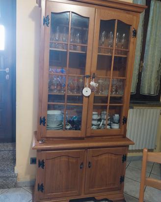 arredo sala  rustica  vero legno 