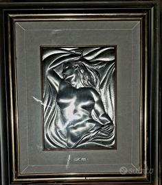 Quadro Bassorilievo Argento Lamberto Moroni 