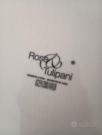 Piatti servizio 18pz Rose e tulipani Salento
