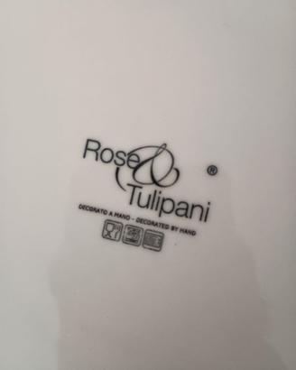 Piatti servizio 18pz Rose e tulipani Salento