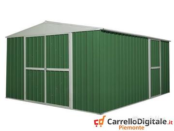 Box prefabbricato in acciaio 360x430cm verde